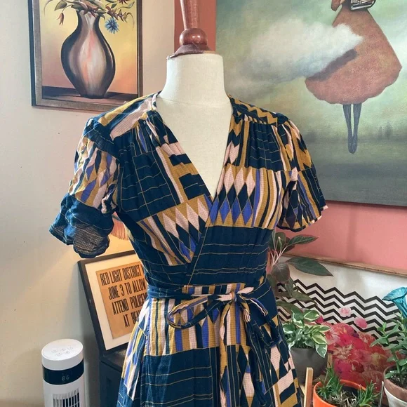 The Odells Multicolor maxi dress Anthropologie Small - Picture 4 of 11